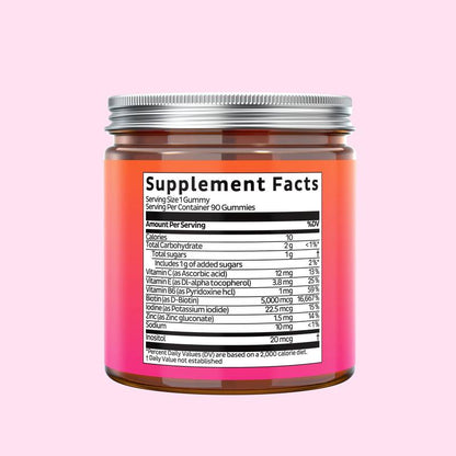 GOATED Co. – Hair Vitamin Biotin Gummies
