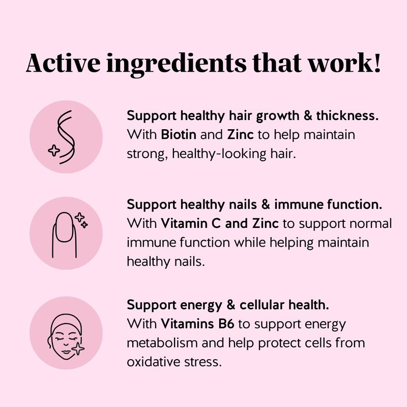 GOATED Co. – Hair Vitamin Biotin Gummies